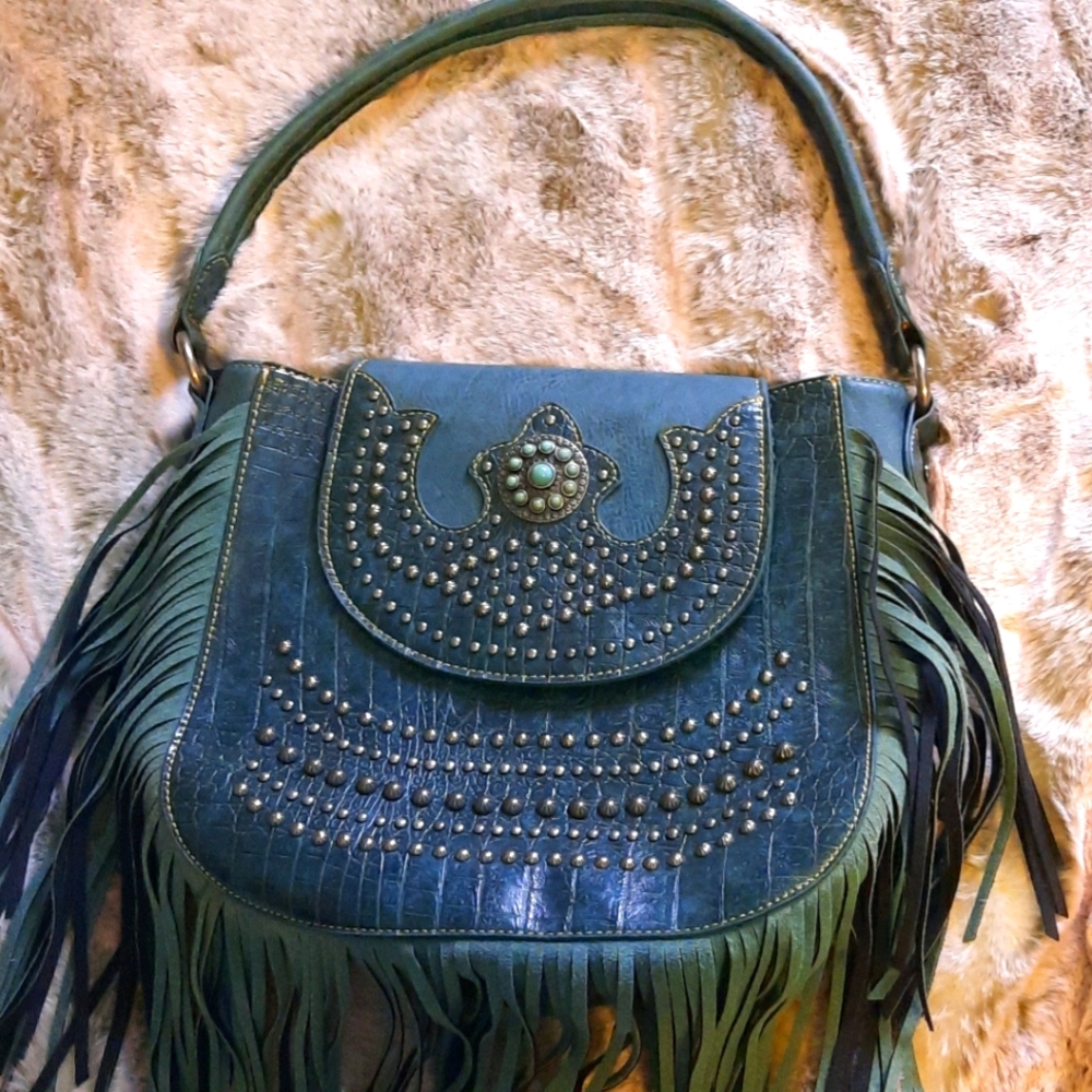 Montana west fringe shoulder bag